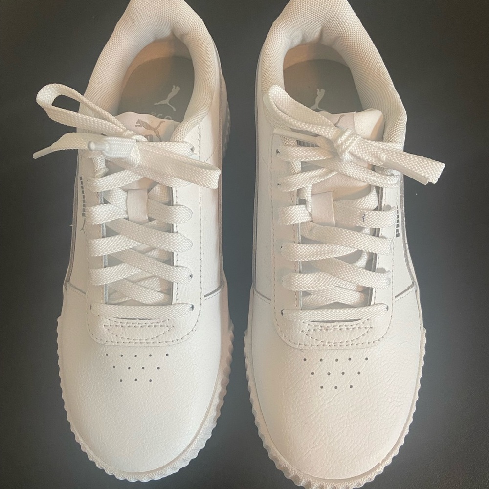 White Sneakers with Logo